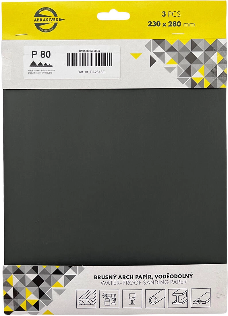 E-shop Vodeodolný brúsny papier pod vodu, zrnitost 400, 230 × 280 mm (3 ks)
