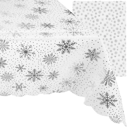 E-shop Ruhhy 22790 Vianočný obrus bielostrieborná 180x140 cm