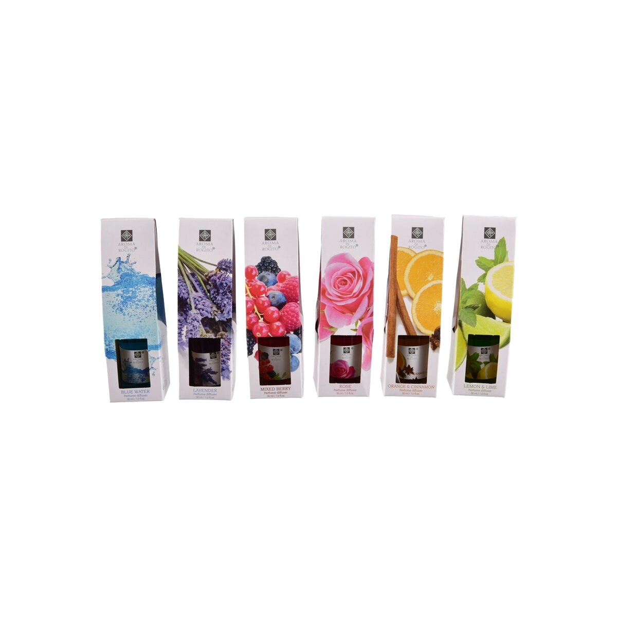 E-shop Aroma difuzér do interiéru 30 ml – mix 6 variantov