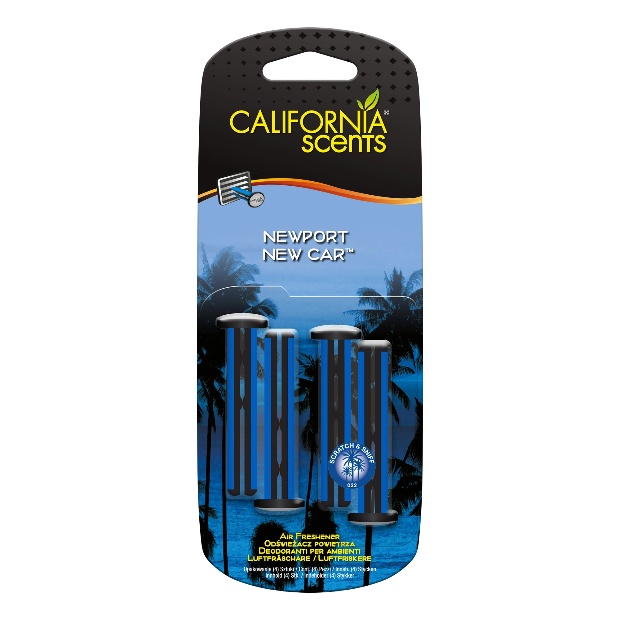 E-shop California Scents Vent Stick Newport New Car 4 ks