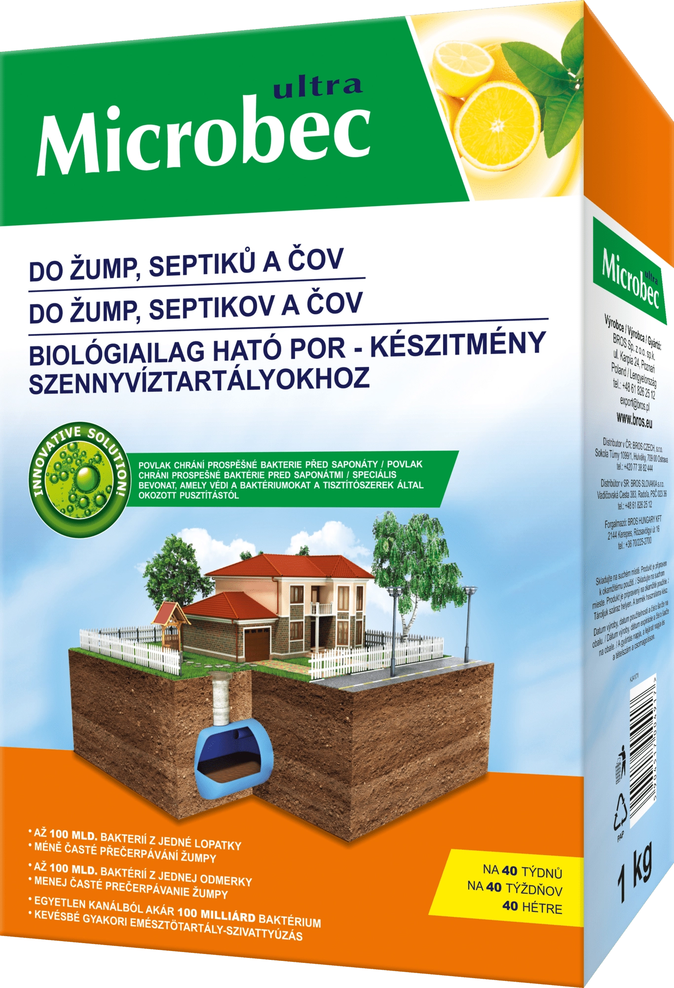 E-shop Bros Microbec prípravok do žúmp a ČOV 1 kg