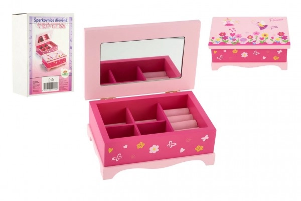 E-shop TEDDIES Dievčenská šperkovnica ANIČKA so zrkadlom