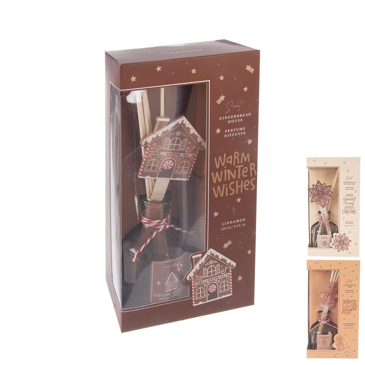 E-shop Vianočný aroma difuzér s tyčinkami 100 ml (3 varianty)