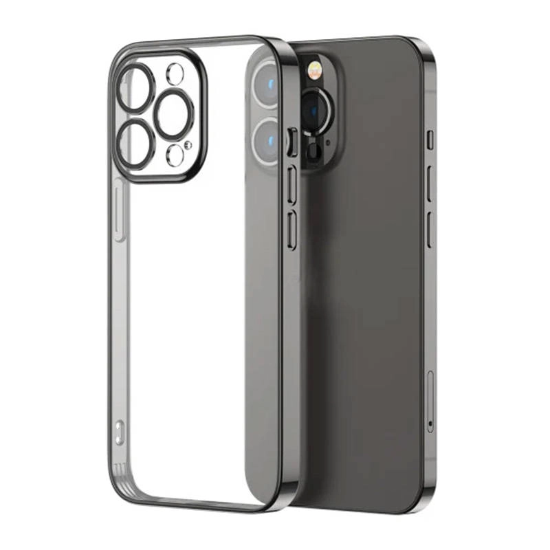 E-shop Púzdro Joyroom Metalic Frame silikónové iPhone 14 Plus, čierne