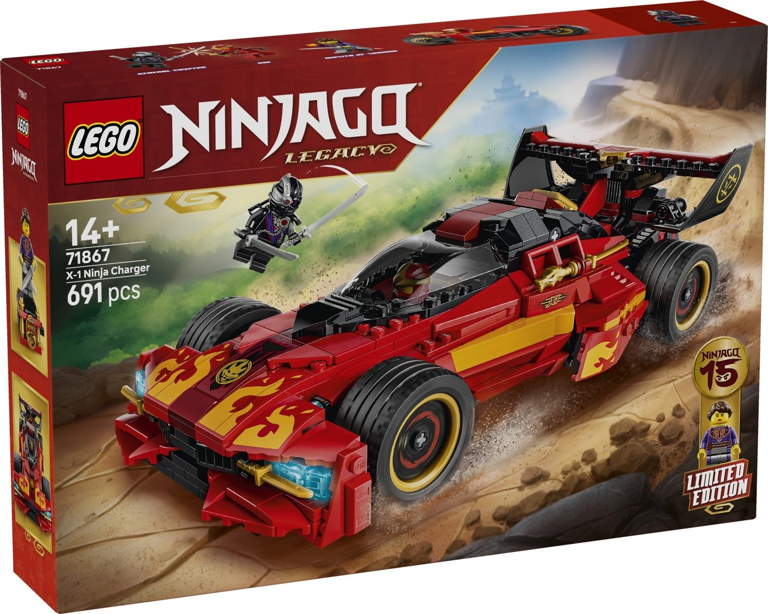 LEGO® NINJAGO® 71867 Kaiovo červené superauto 15 rokov NINJAGO®
