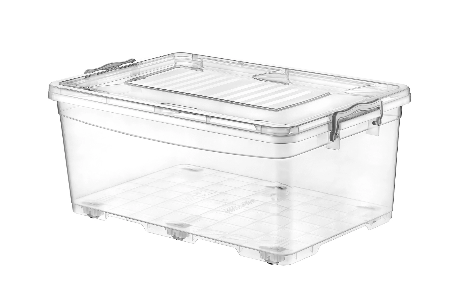 E-shop Úložný box s kolieskami 40 l priehľadný MULTI BOX