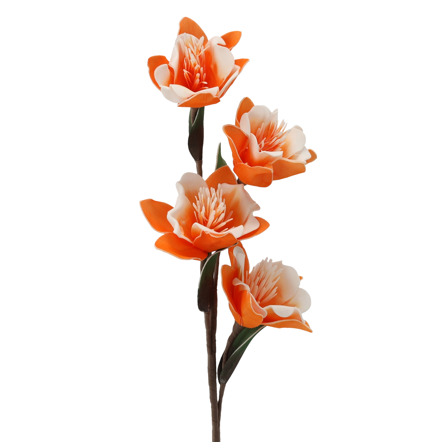 E-shop Dekoratívny umelý kvet 86 cm oranžový