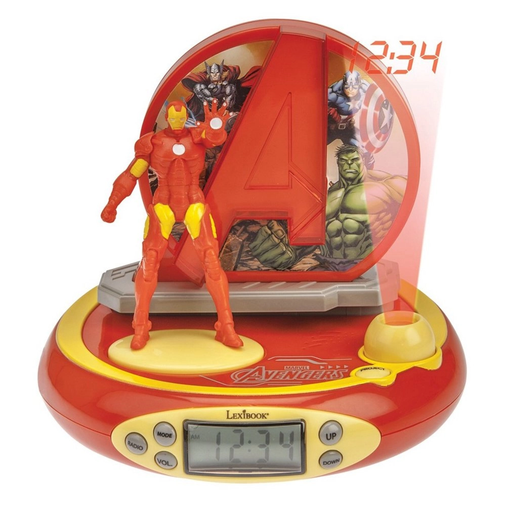 E-shop 3D budík s projektorom AVENGERS Iron Man