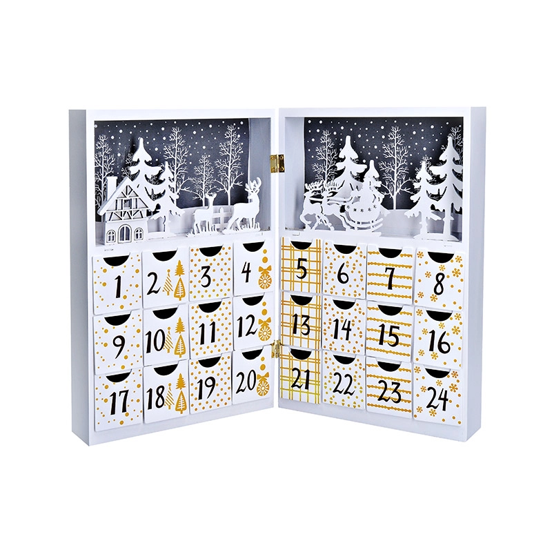 Solight LED adventný kalendár kniha 40 × 30 cm