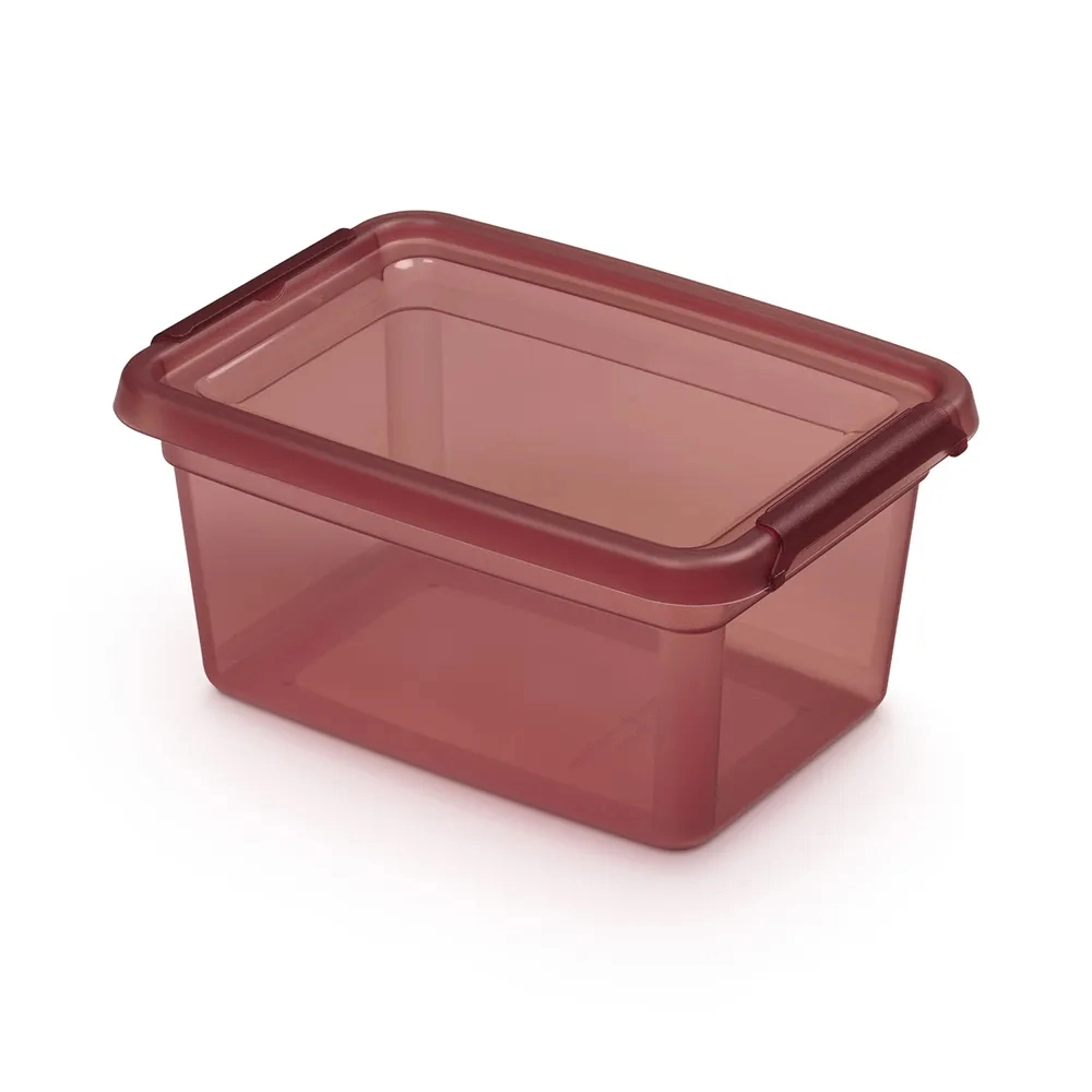 E-shop Basestore dóza na potraviny s vekom a klipsami Rhubarb 1,5 l