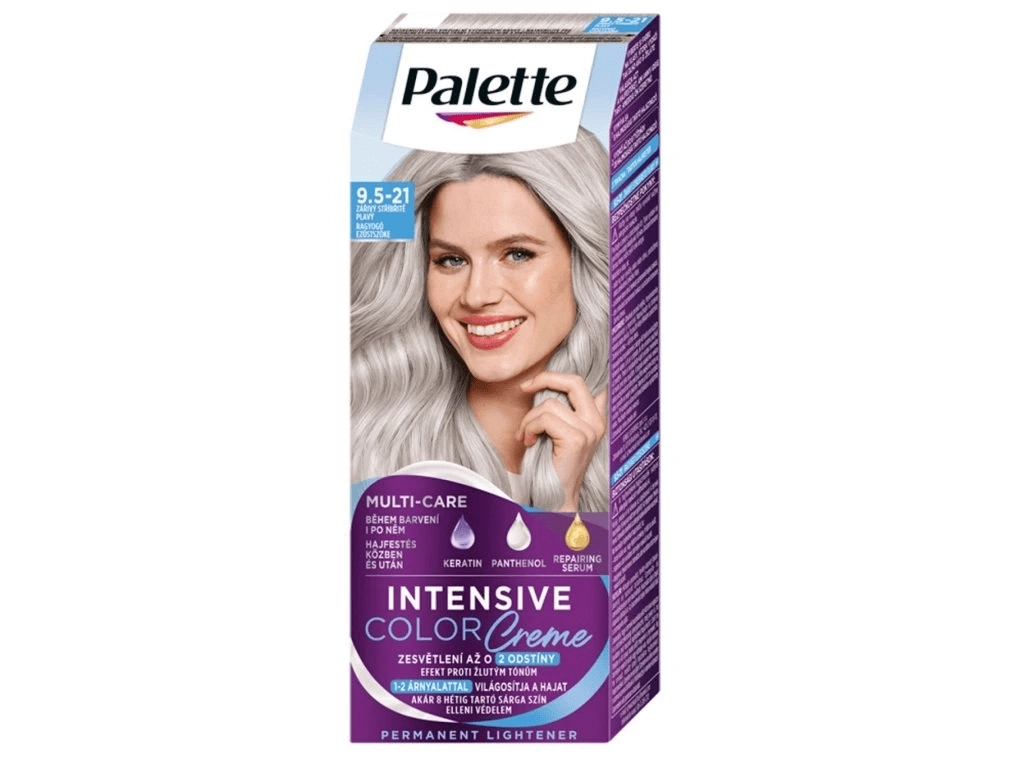 E-shop Schwarzkopf Palette Intensive Color Creme 9.5-21 Žiarivá strieborno plavá