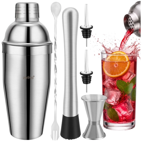 Barmanský set na koktaily Zortiva 6v1 so shakerom 700 ml