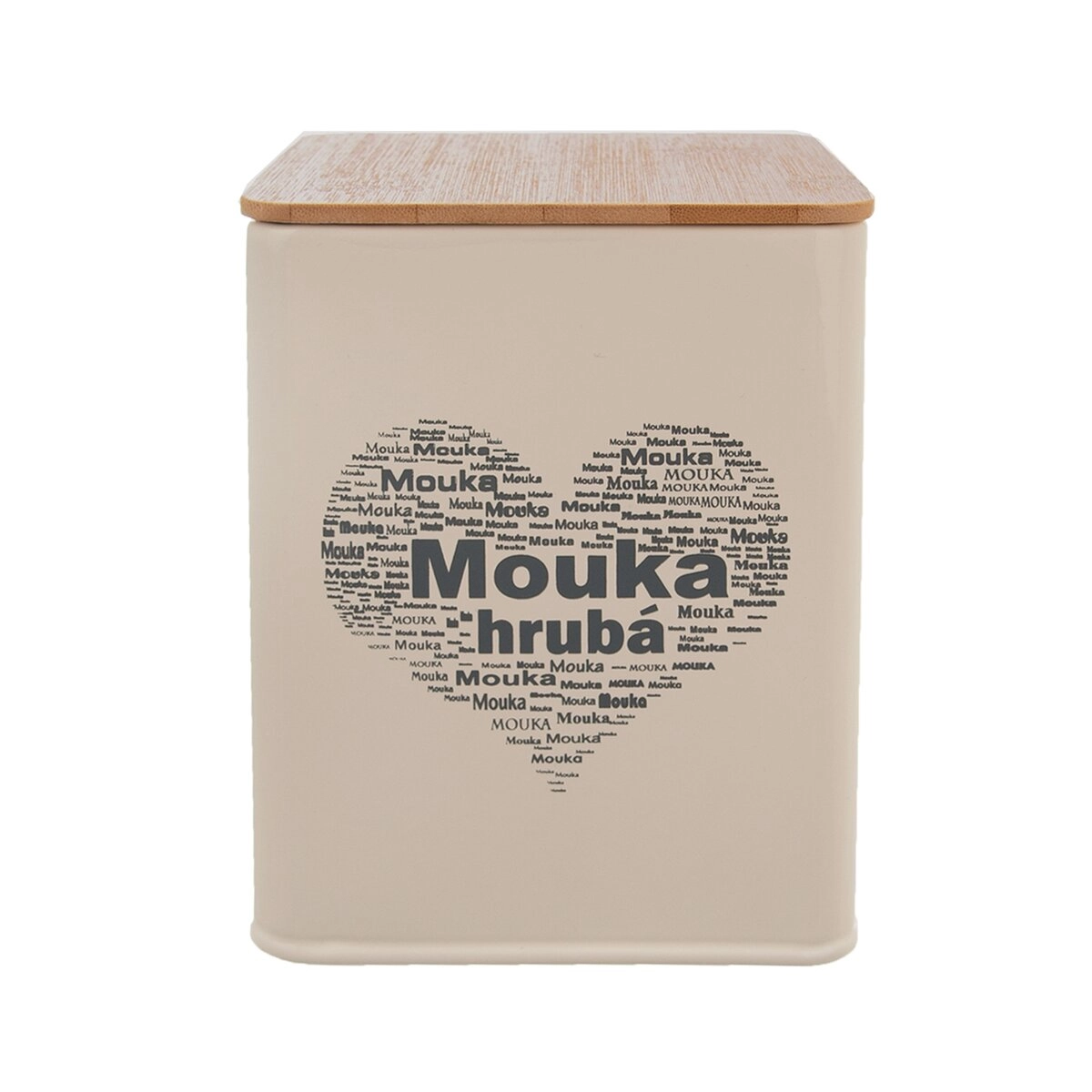 E-shop Orion Dóza Hrubá mouka SRDCE 11,5 x 11,5 x 14 cm 153698