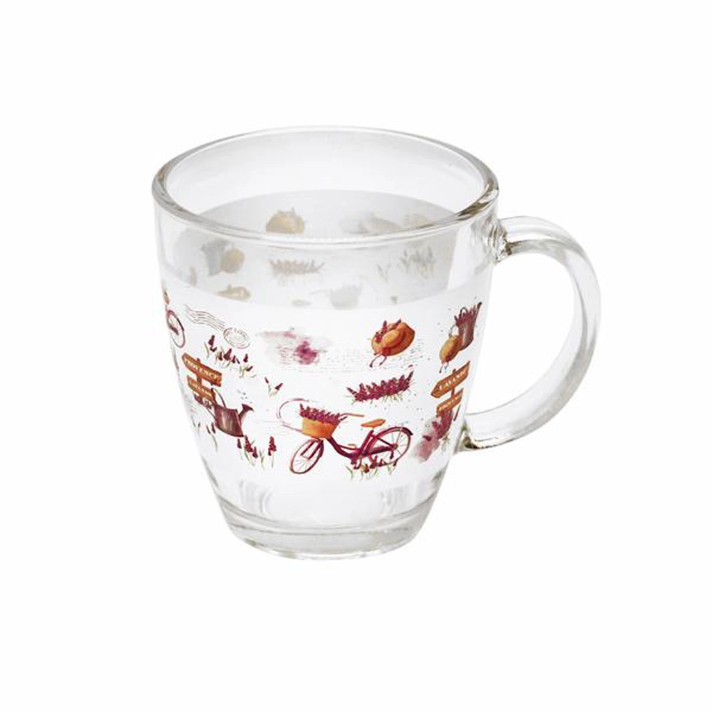 E-shop TORO Sklenený hrnček levanduľa MIX motívov 350 ml
