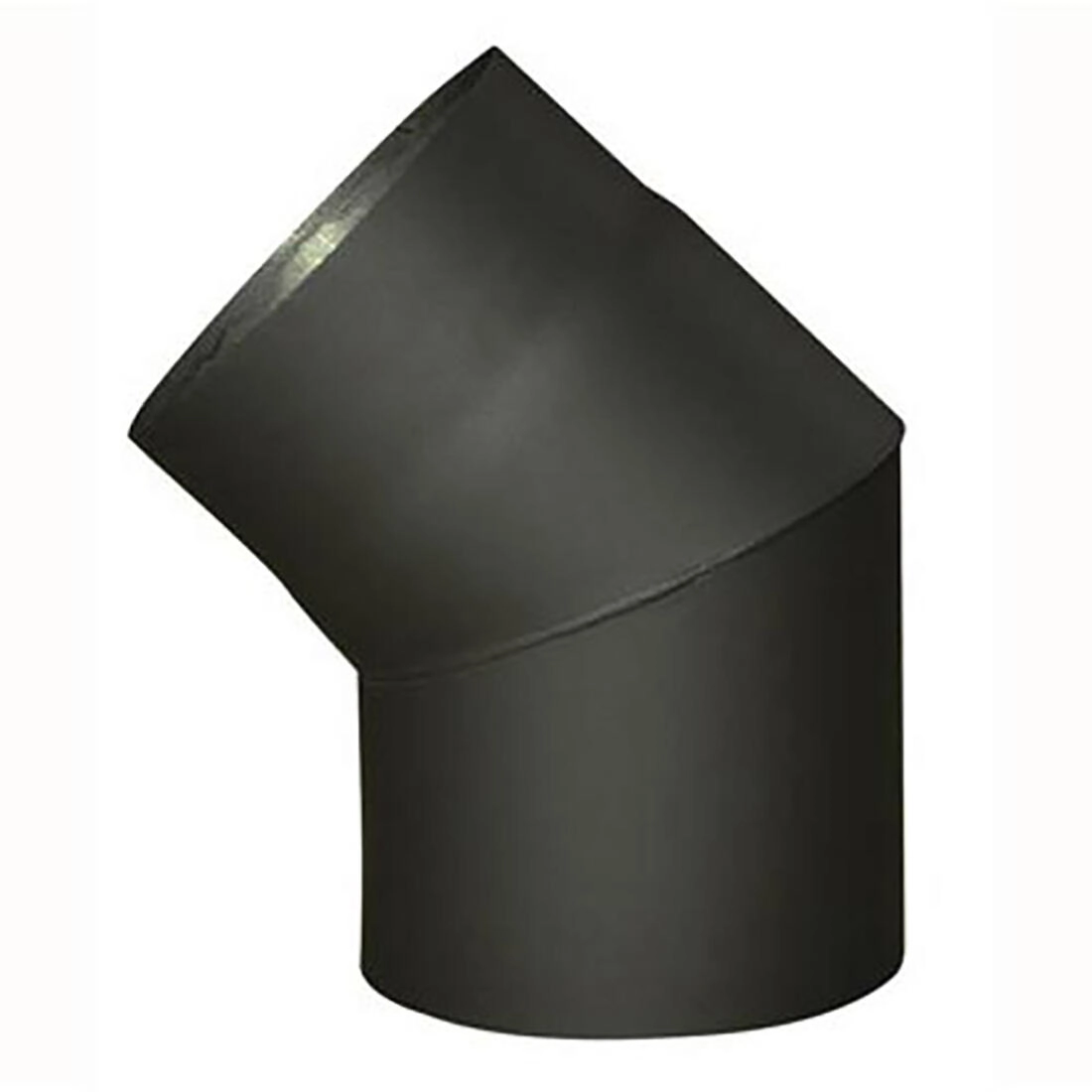 E-shop Dymové koleno 130 mm 45° čierne 1,5 mm