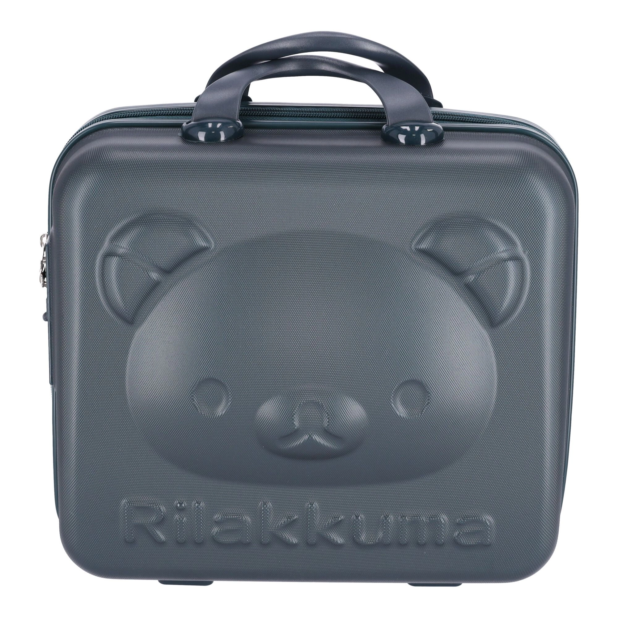 Detský kufor / Roztomilý cestovný kozmetický kufrík - tmavozelený