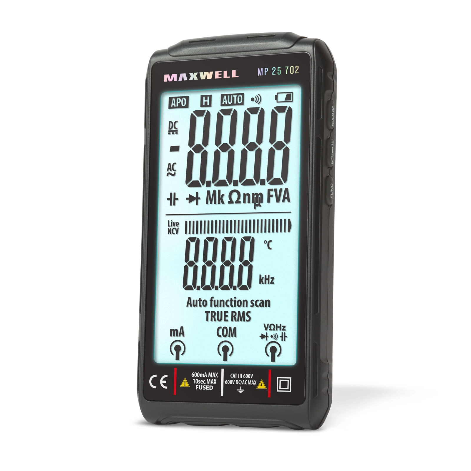 Automatický digitálny multimeter so 4,2" TFT displejom a nabíjaním USB-C