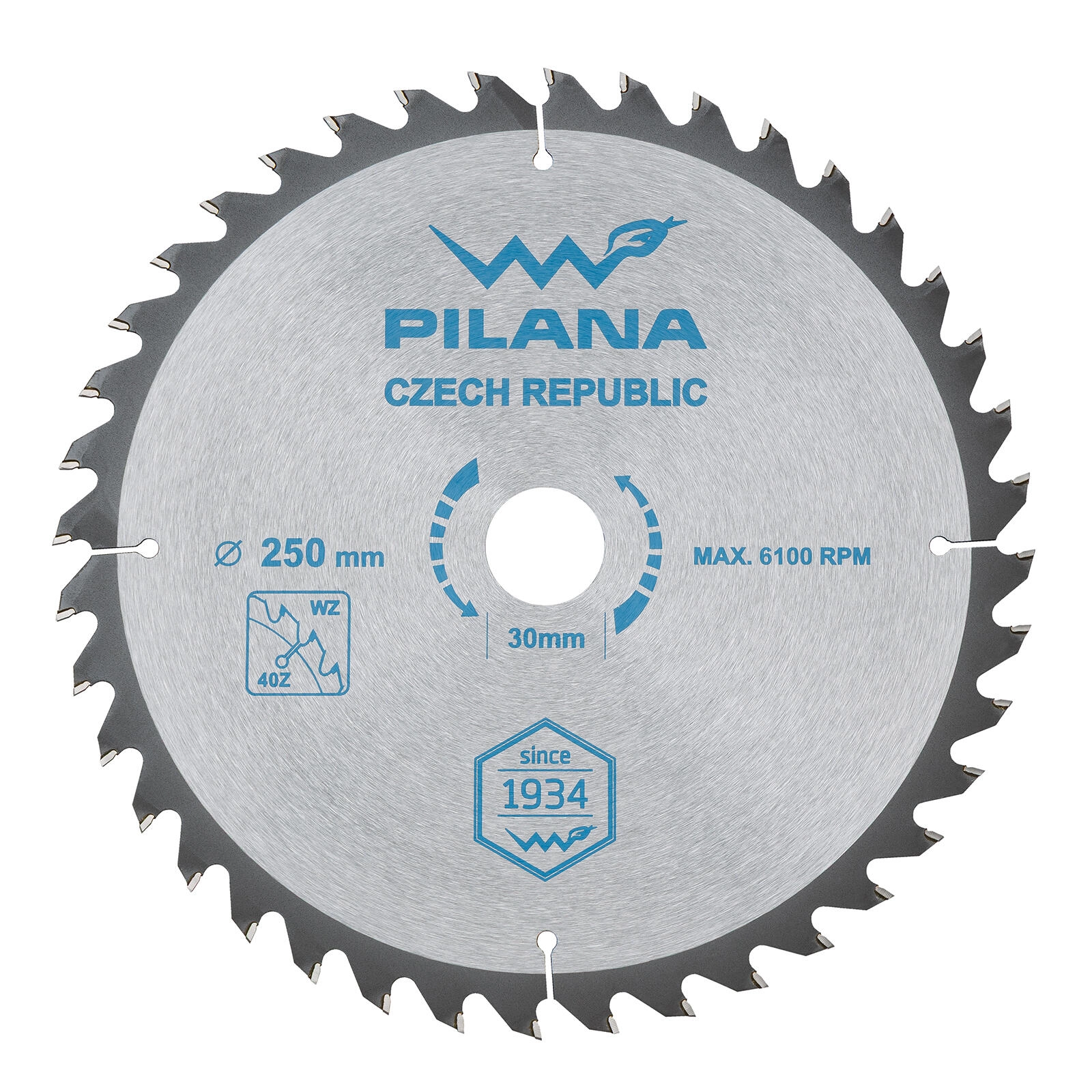 E-shop Pílový kotúč PILANA SK 5255 WZ 250 mm, 40 zubov