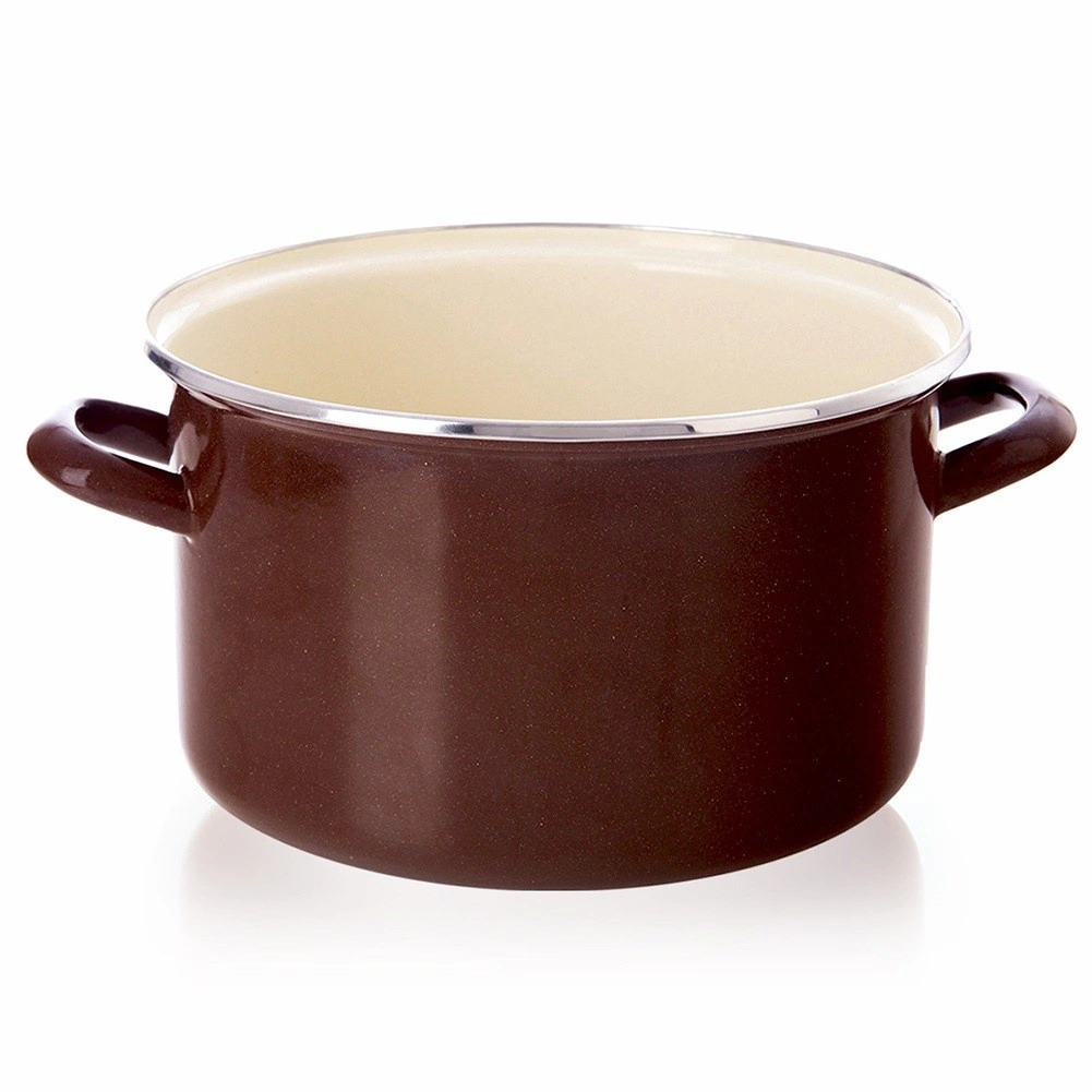 E-shop Smaltovaný hrniec Brown 22 cm, 4 l Orion