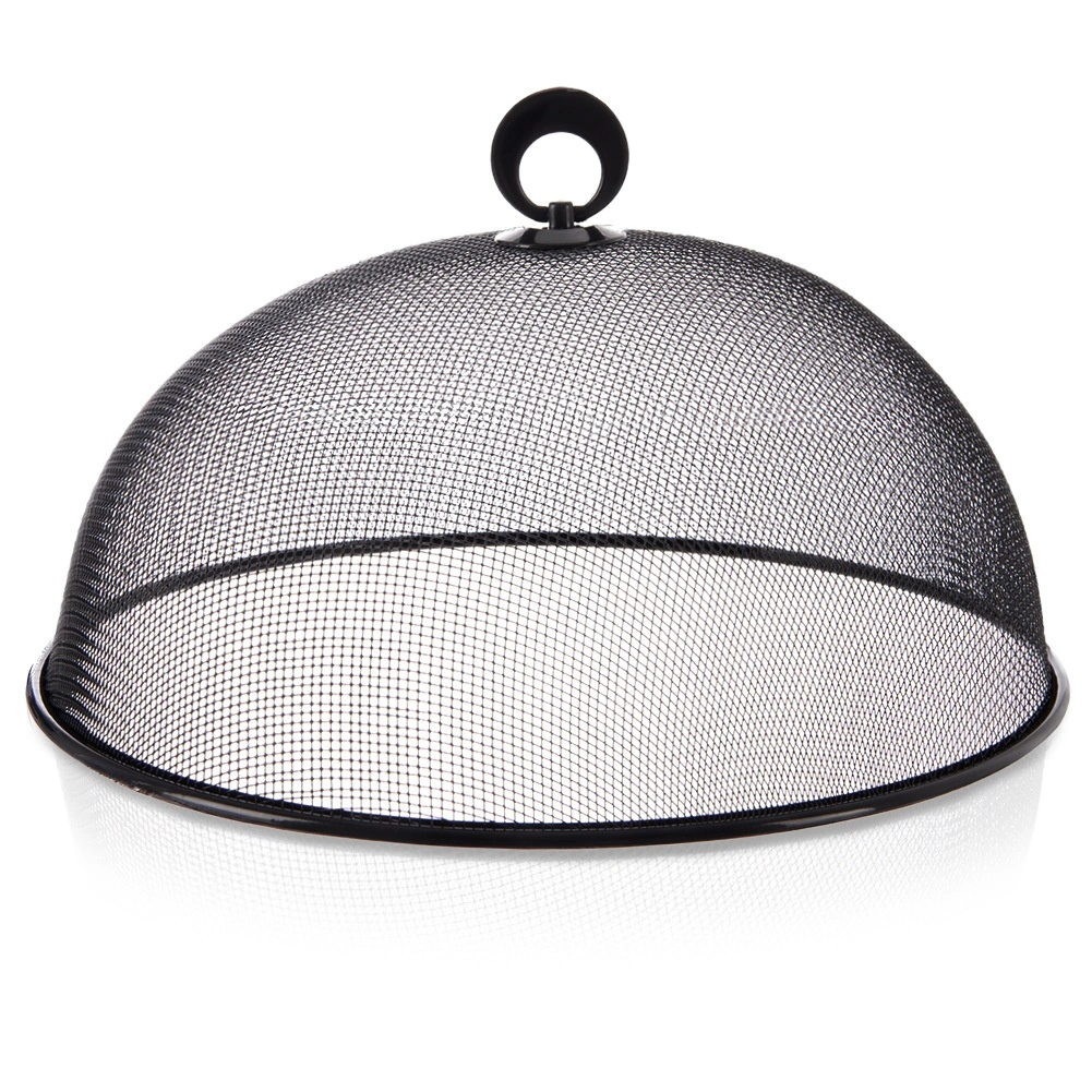 E-shop Kryt na potraviny z kovovej siete, čierny, 30 cm