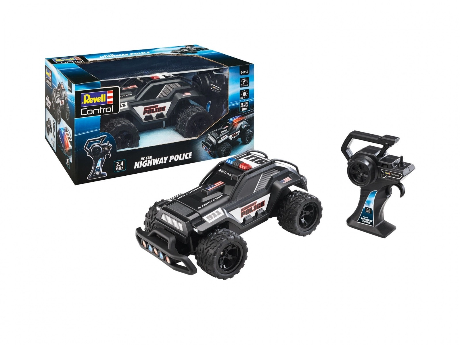E-shop Diaľkovo ovládané auto RC Revell Control Diaľnica Polícia
