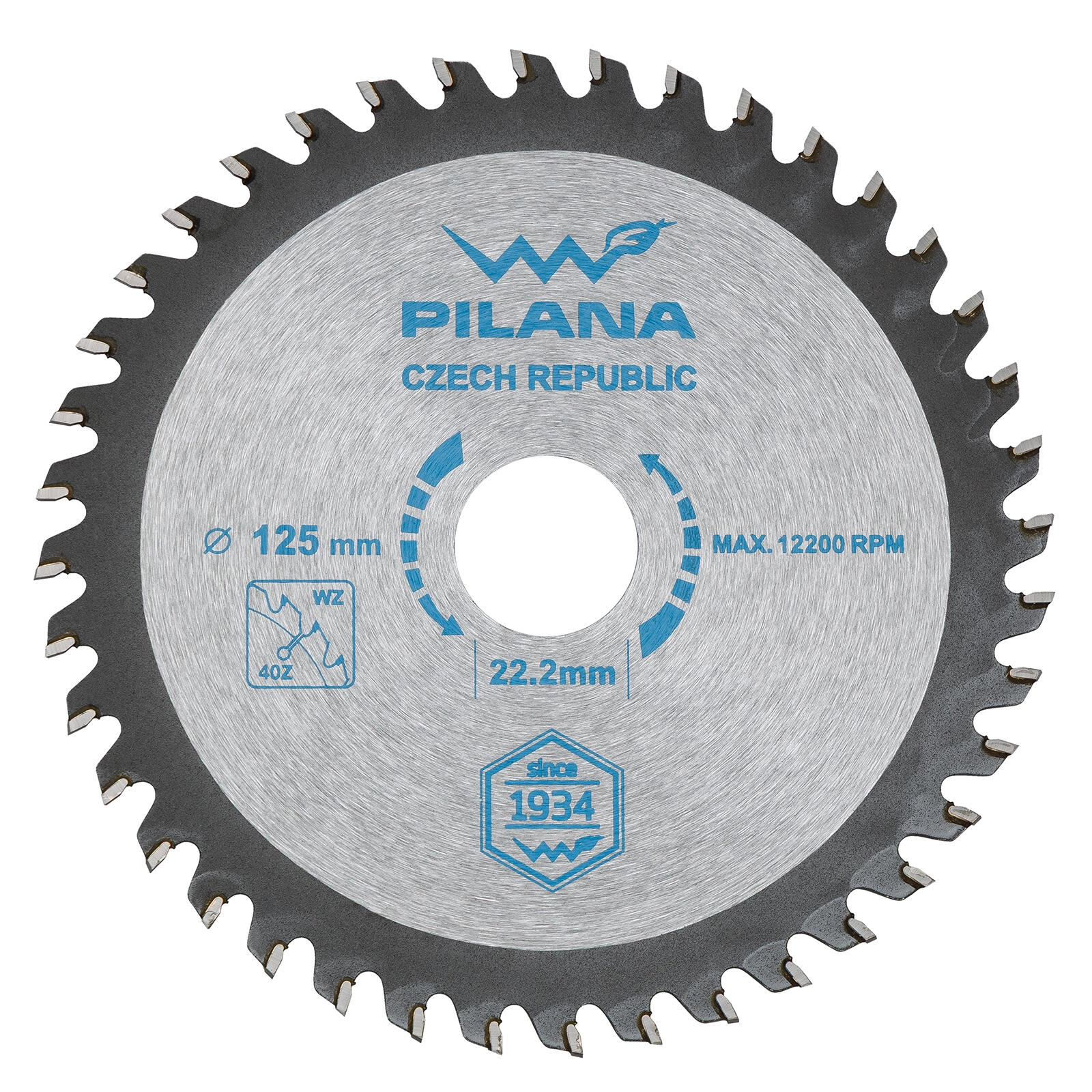 E-shop Pílový kotúč PILANA 125 mm, 40 zubov, SK na drevo