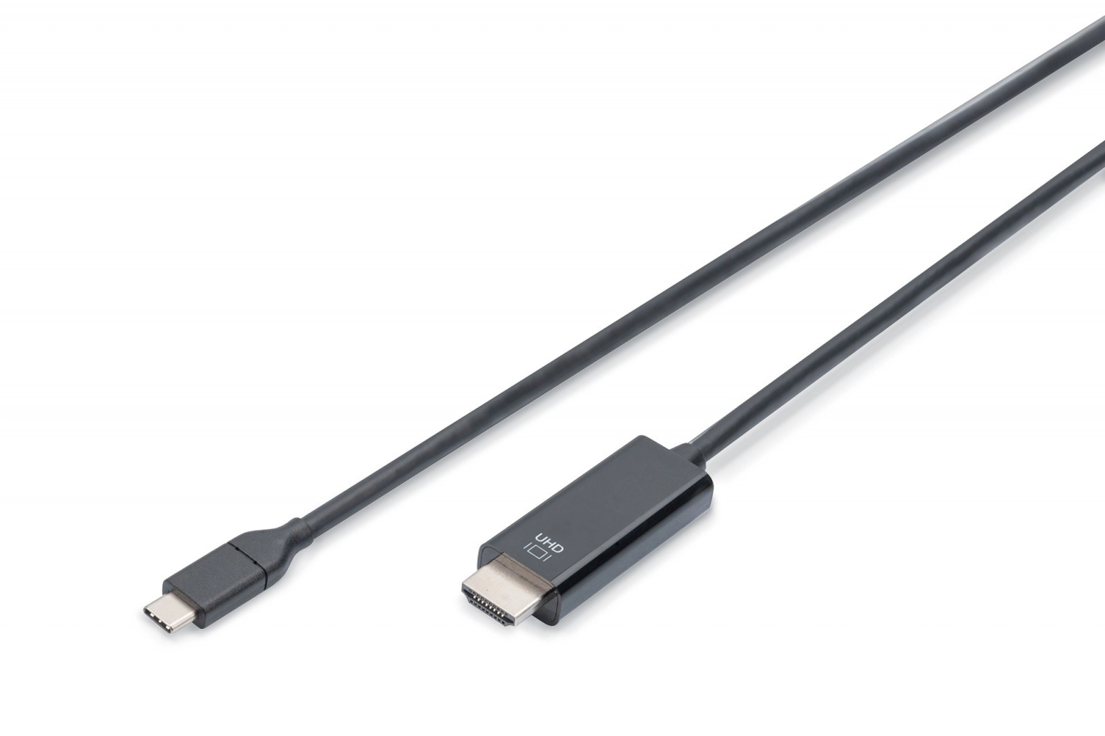 Kábel USB-C na HDMI, 4K/60Hz, 18Gbps, 2m, čierny