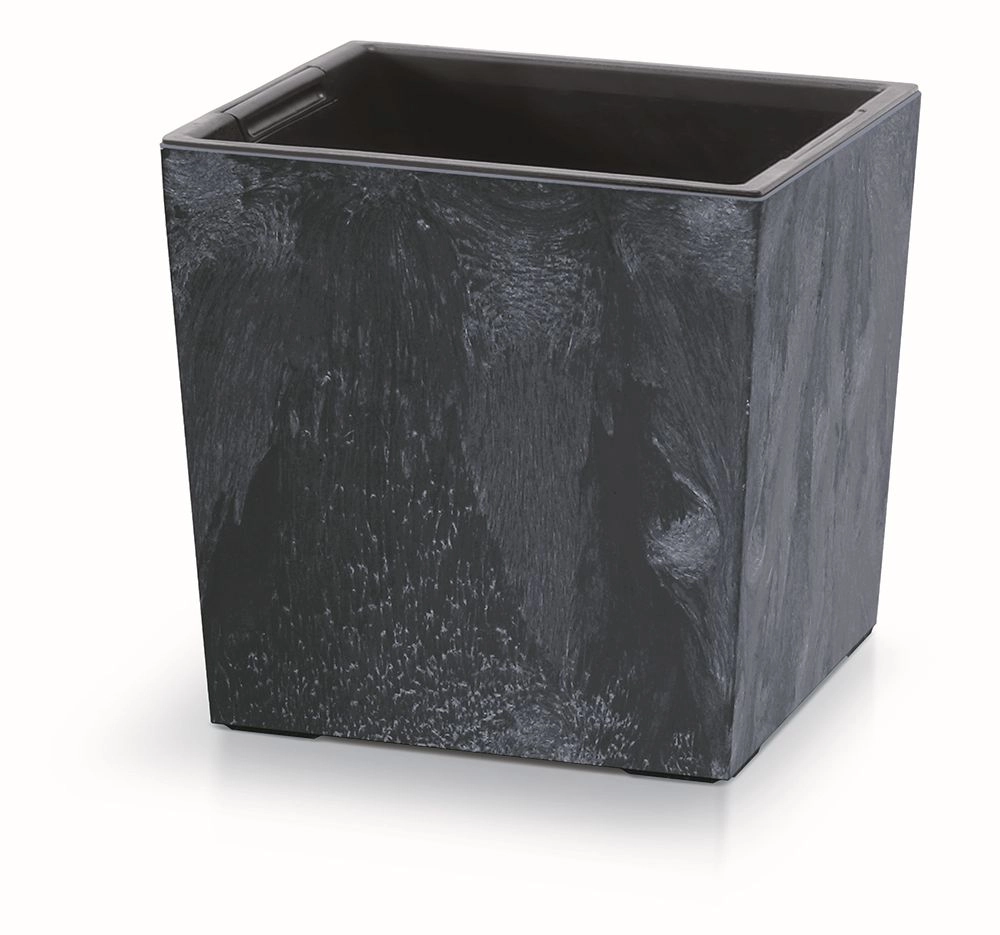 E-shop PROSPERPLAST Kvetináč URBI SQUARE LOW EFFECT 24cm antracit