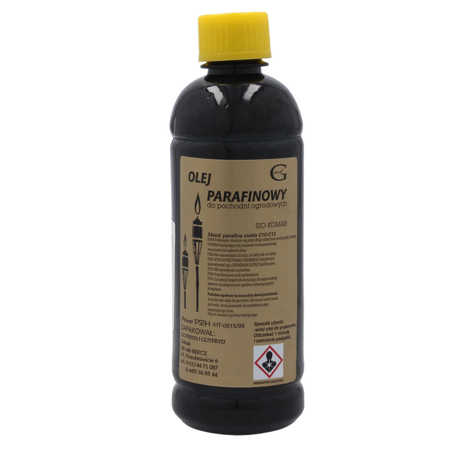 Olej do záhradných pochodní proti komárom 500 ml SIO