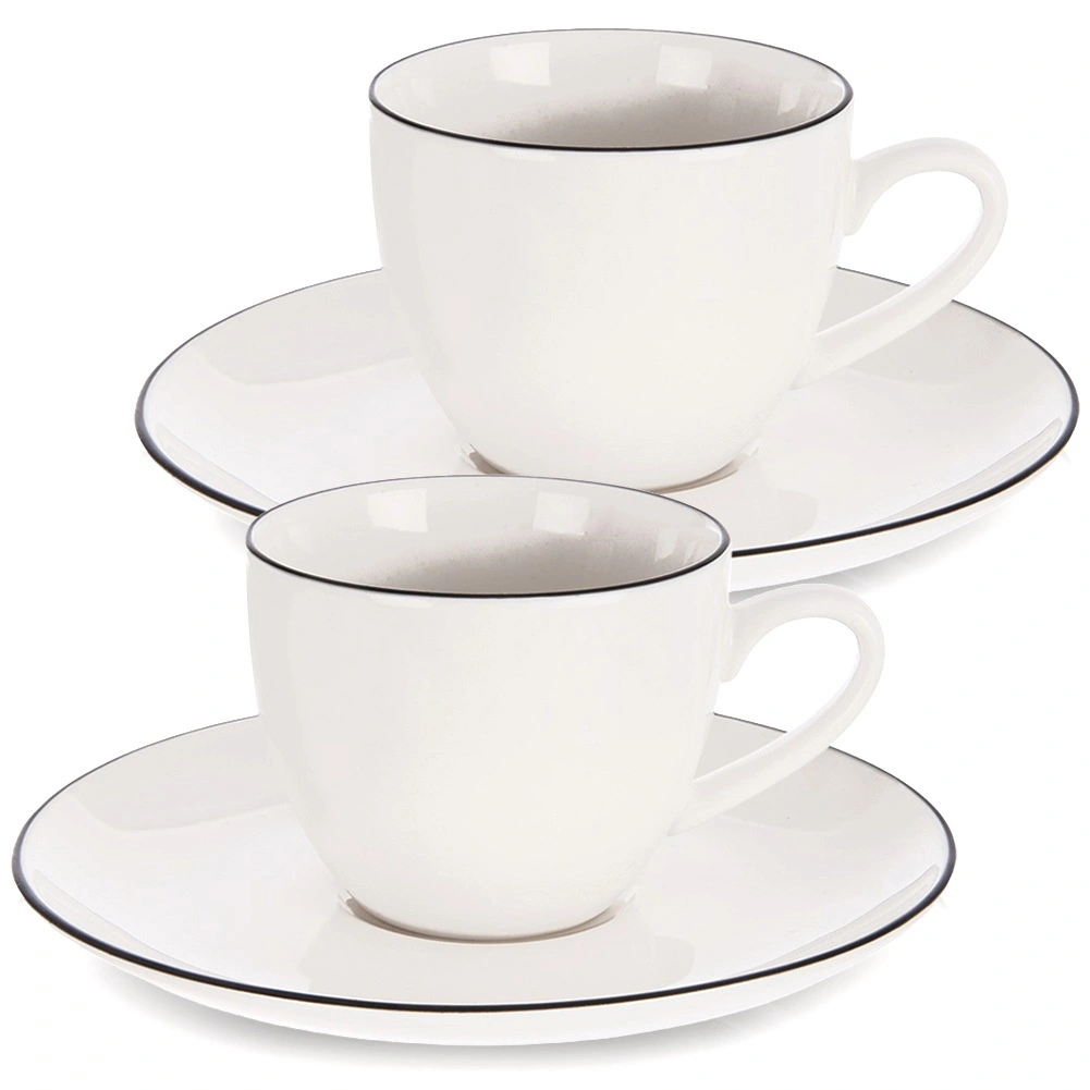 E-shop Orion Hrnček s podšálkou Decora espresso 2 x 100 ml