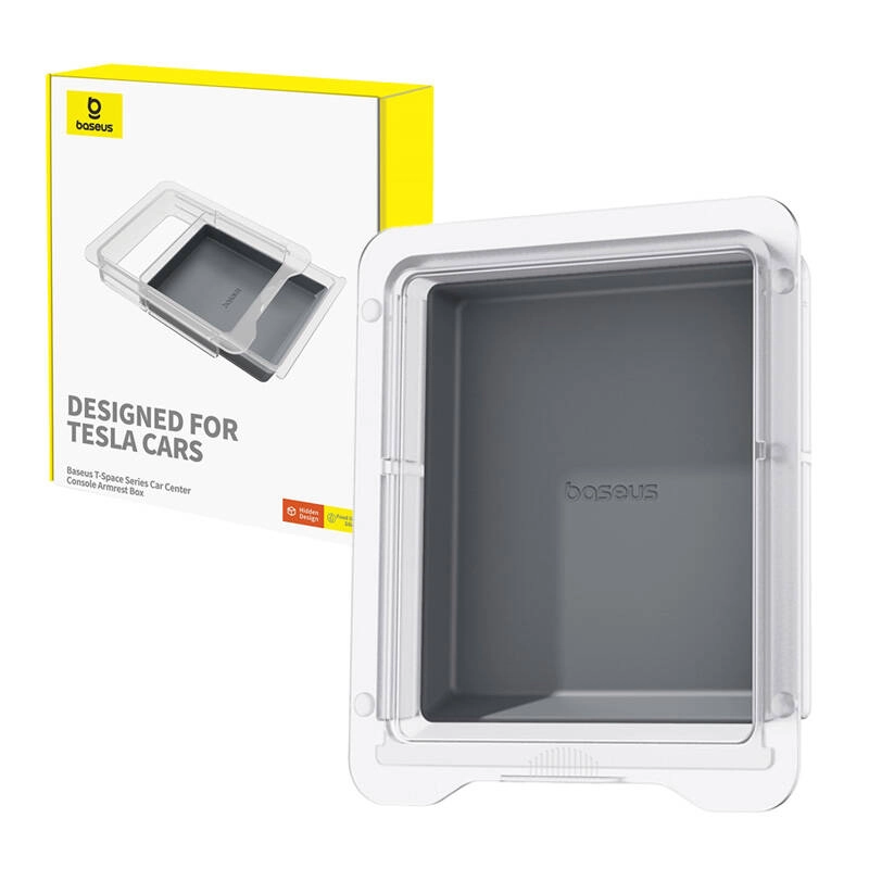 E-shop Konzola do auta pre Tesla - Baseus T-Space Series (šedá)