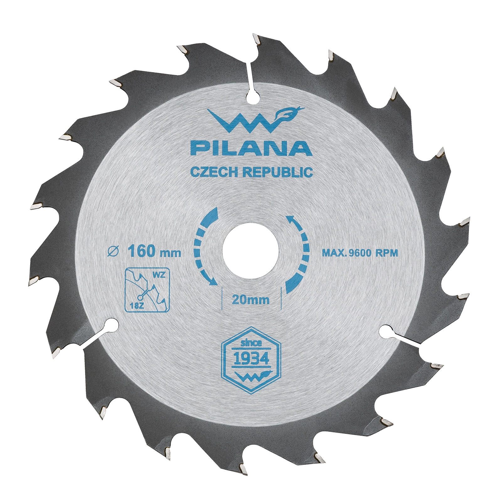 E-shop Pílový kotúč PILANA 160 mm, 18 zubov, WZ, SK