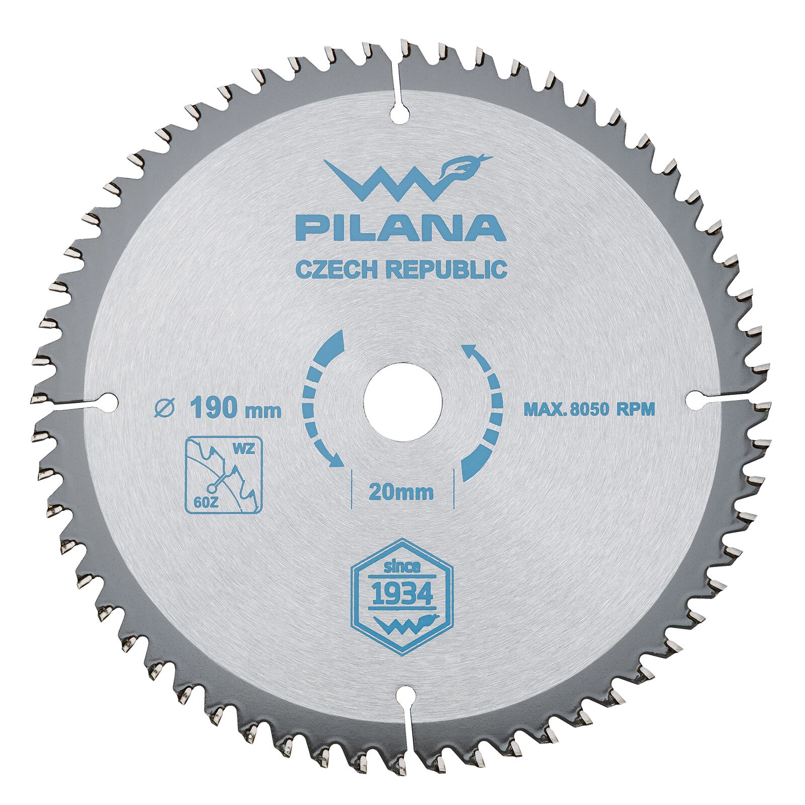 E-shop Pílový kotúč PILANA 190 mm, 60 zubov, SK na drevo