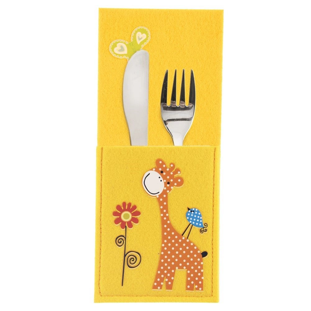 E-shop Orion puzdro na detské príbory žirafa 21 × 9 cm