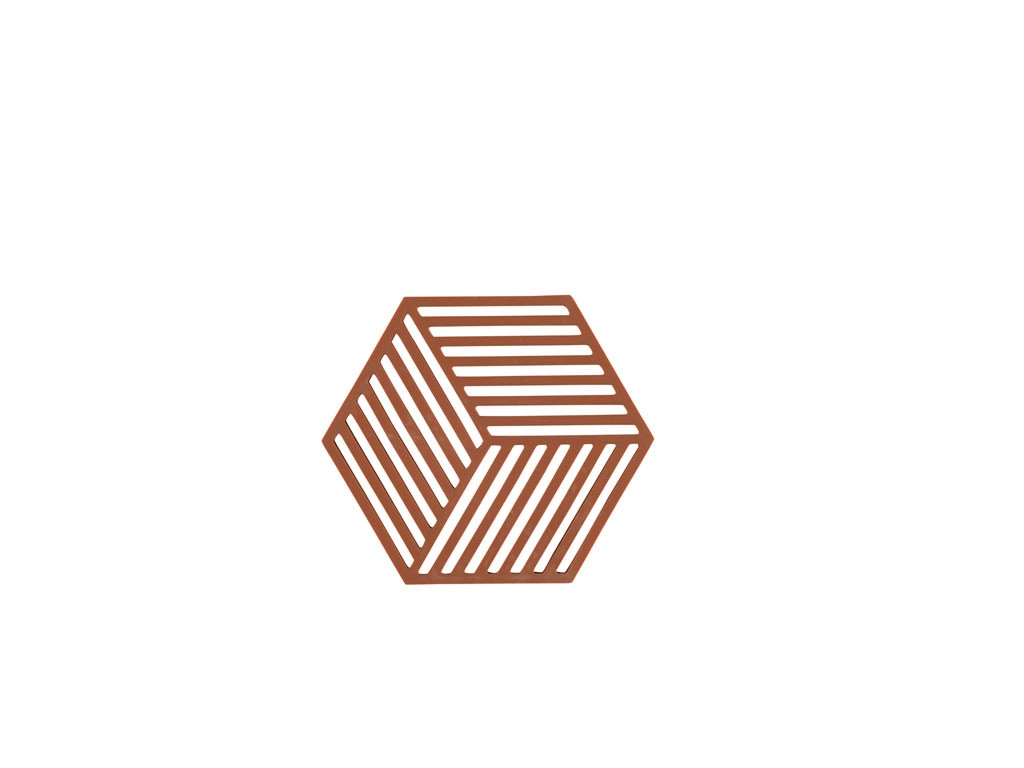 E-shop Podložka pod horúce nádoby Zone Hexagon – Tehlová