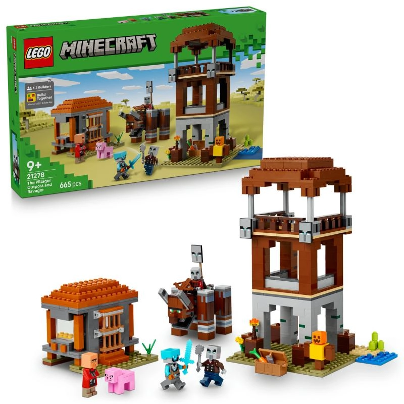 E-shop LEGO® Minecraft 21278 Základňa plieniteľov a Ničiteľ