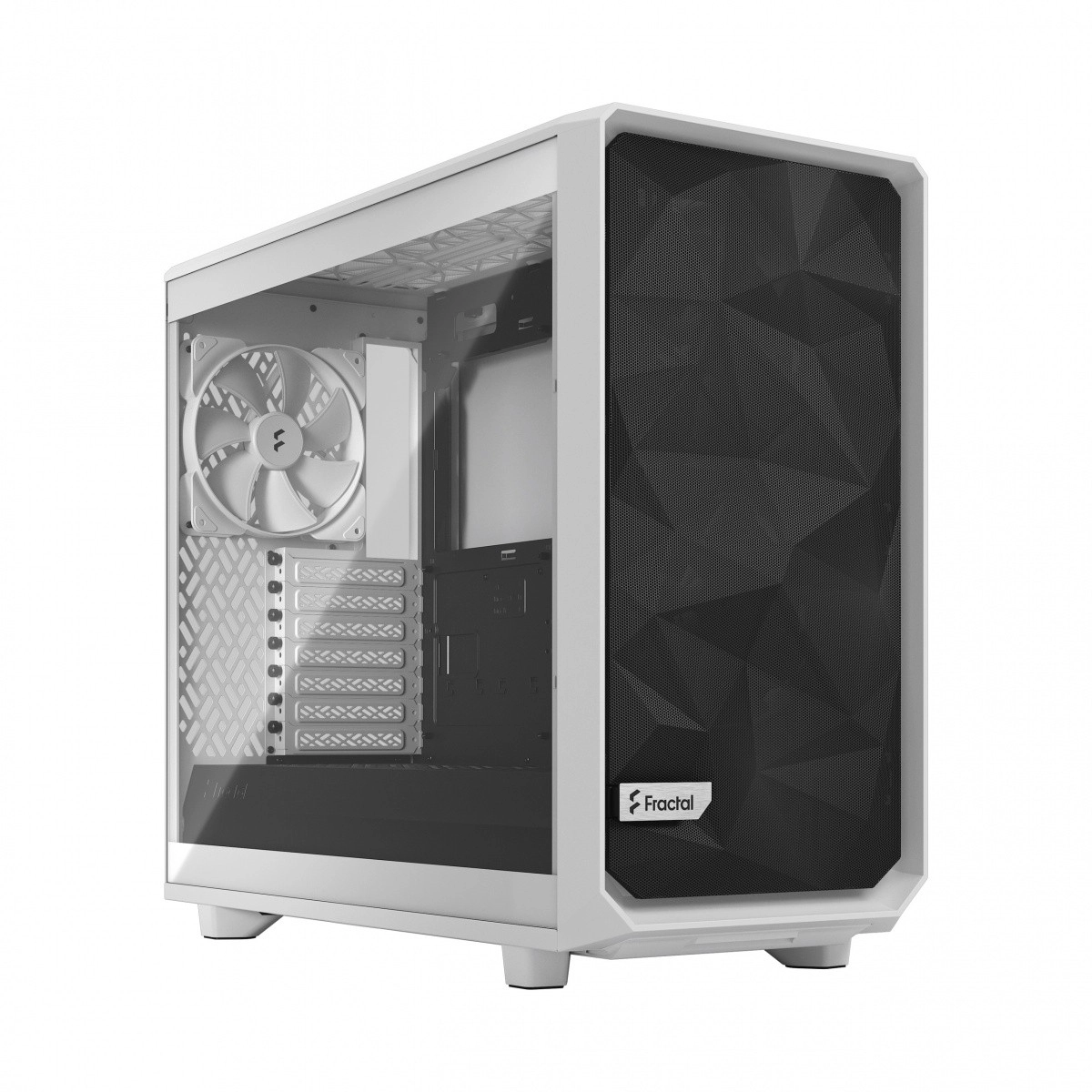 Biela skriňa Meshify 2 Lite TG Clear