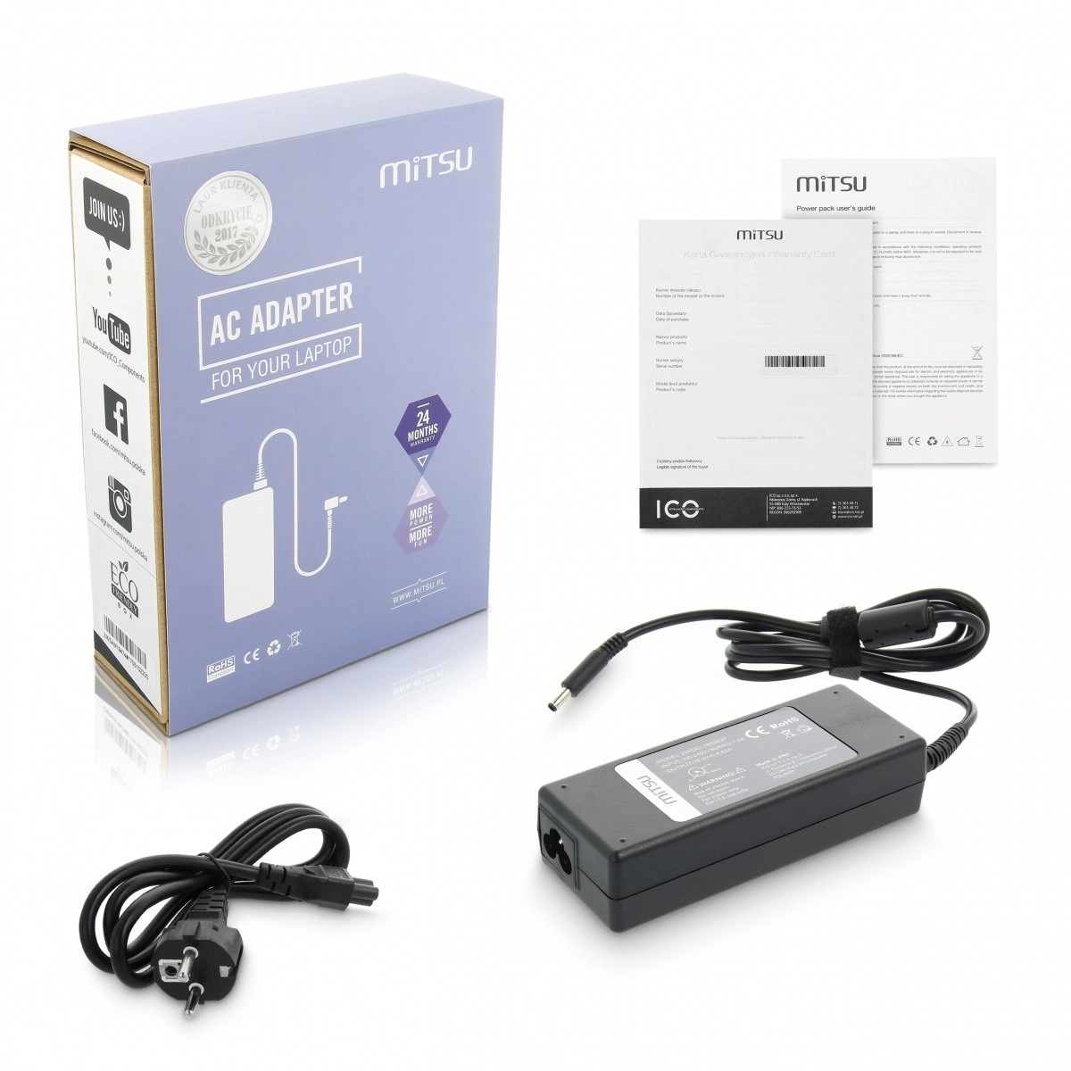 Nabíjačka pre notebooky Dell 90W s ferritovým filtrom