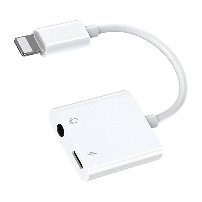 E-shop Audio adaptér Joyroom Lightning na 3,5 mm biely