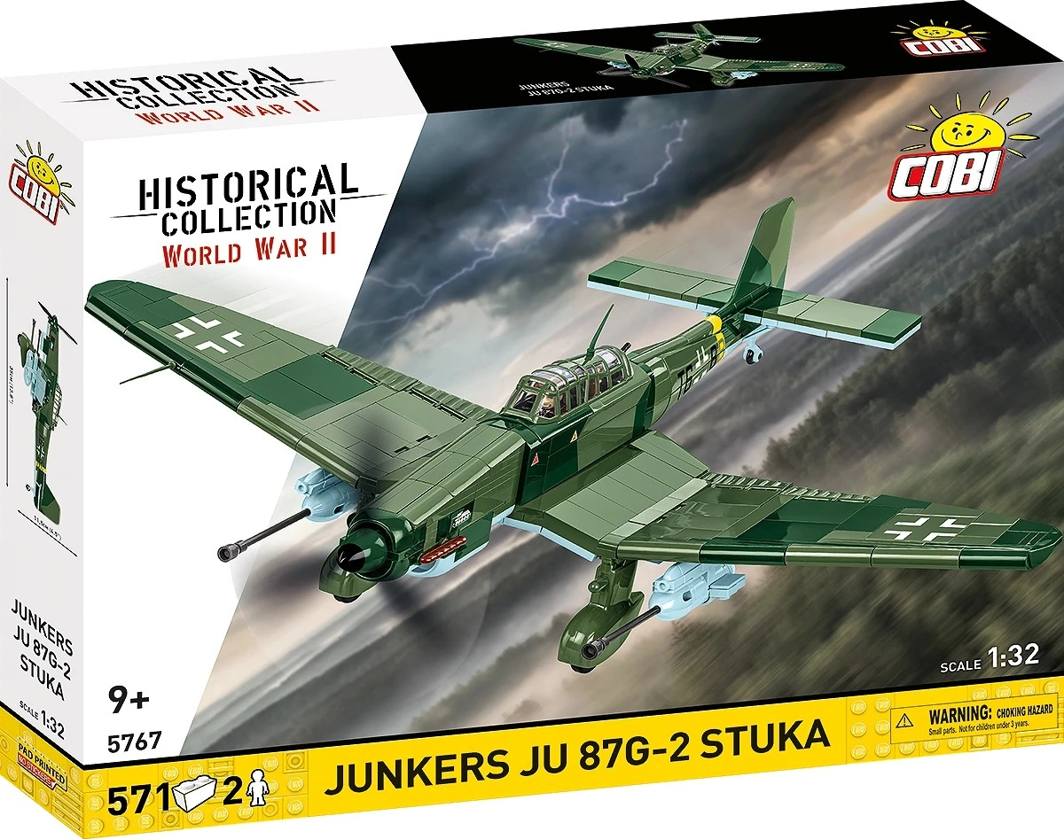 E-shop Cobi 5767 II WW Junkers JU 87G-2 STUKA, 1:32, 571 k, 2 f