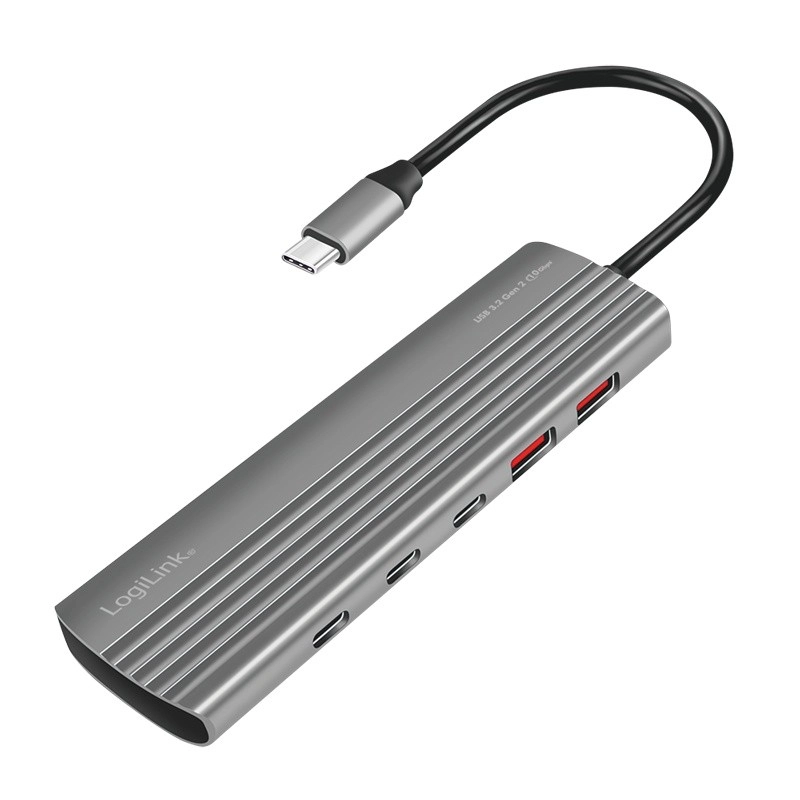 USB-C hub s USB3.2 Gen2, 2x USB-A, 2x USB-C, PD, 100W