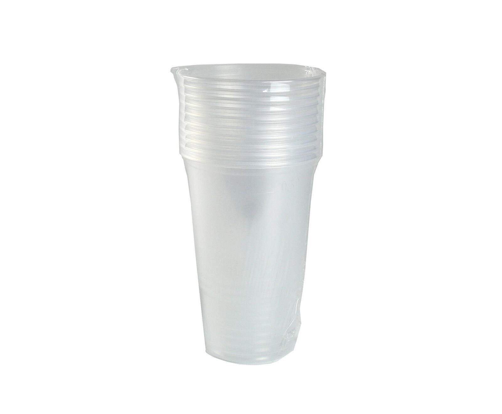 E-shop Plastový kelímok 500 ml transparentný – sada 10 ks