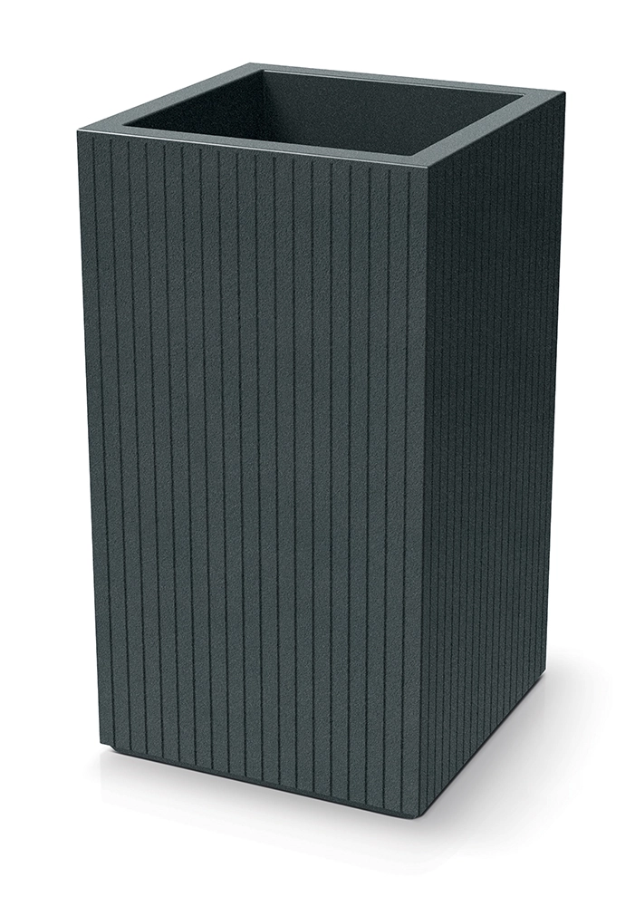 E-shop Prosperplast Kvetináč CORO SQUARE HIGH 40 cm grafit
