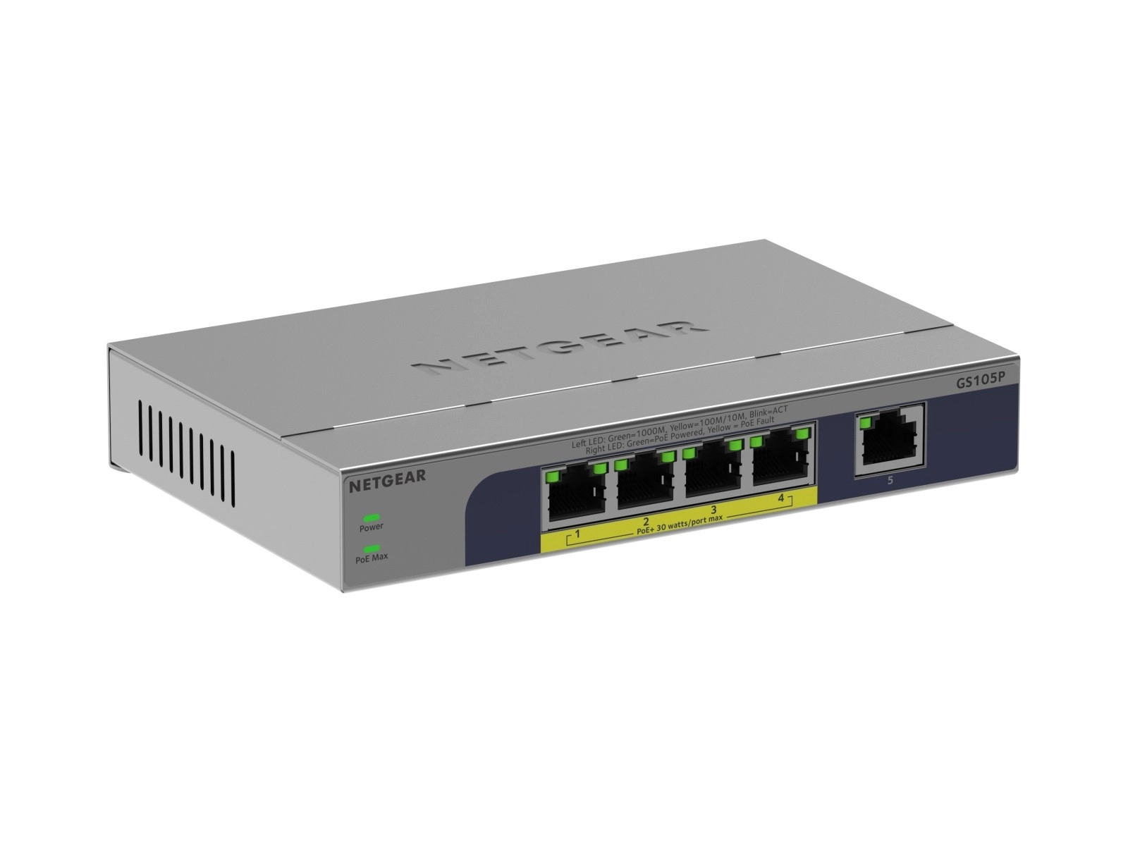 E-shop Netgear nespravovaný 5-portový gigabitový switch s PoE+