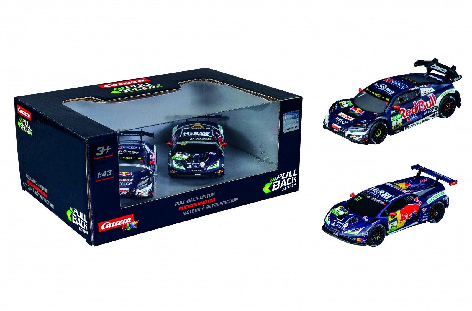 E-shop Ťahacie modely CARRERA ABT Sportsline Red Bull – dvojbalenie