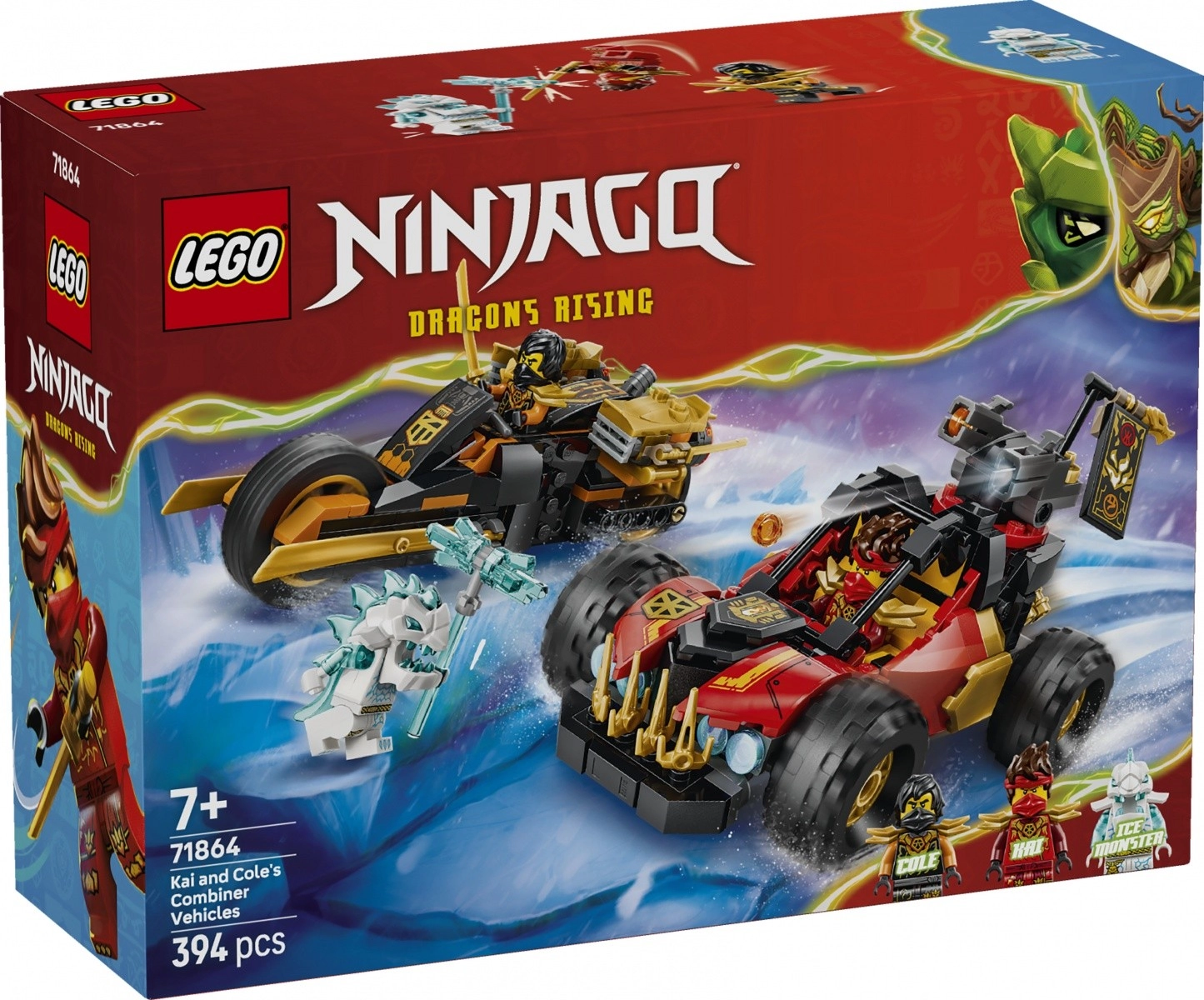LEGO NINJAGO viacúčelové vozidlá Kaia a Colea