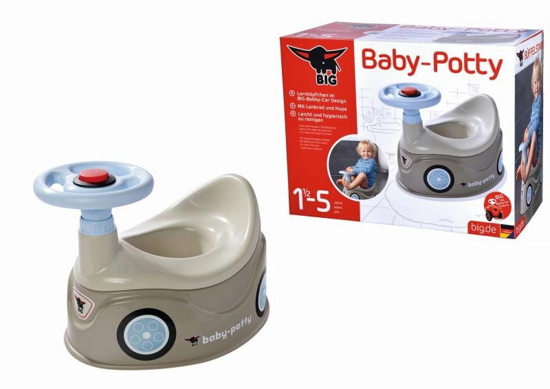 E-shop BIG Nočník New Bobby Car šedý s volantom