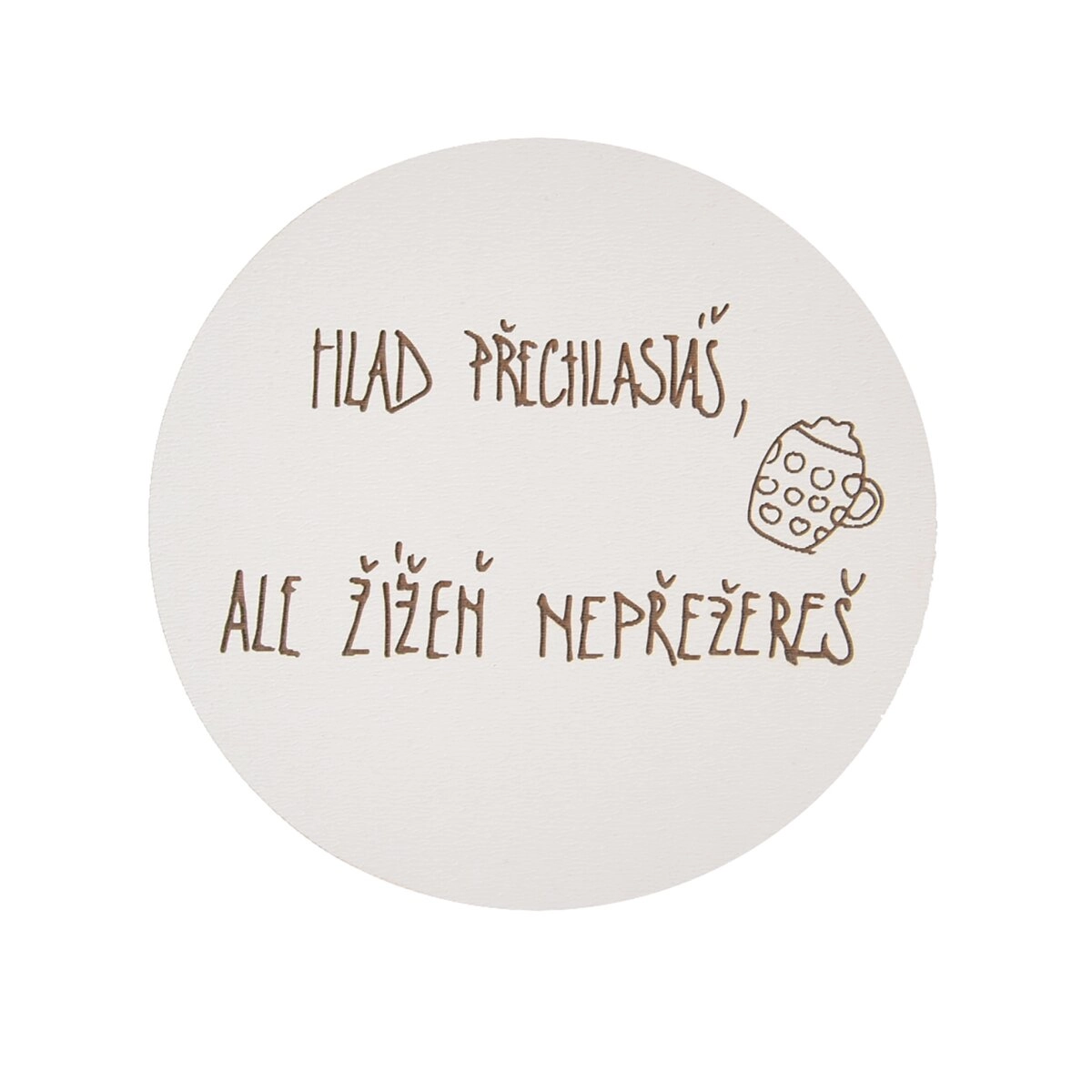 E-shop Drevený podtácok hladký, priemer 10 cm