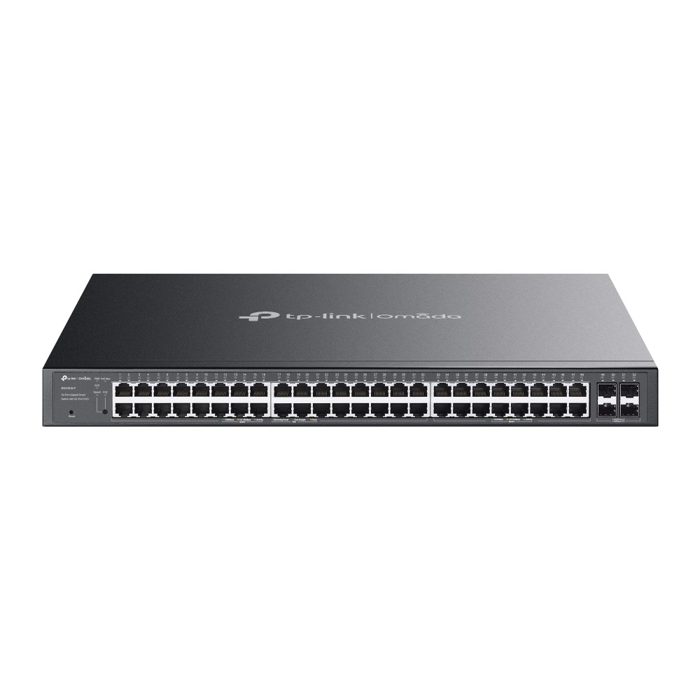 E-shop Tp-link omada gigabitový switch 48× rj45 s poe+ a 4× sfp, 230 w, bezventilátorový