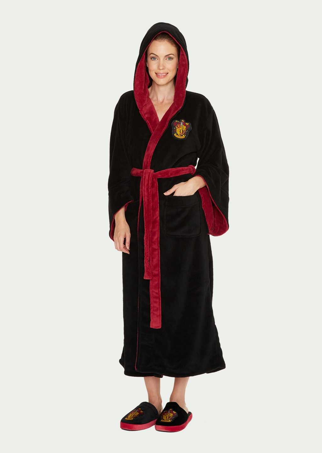 E-shop Groovy dámský župan Harry Potter Čarodějka z Nebelvíru černá